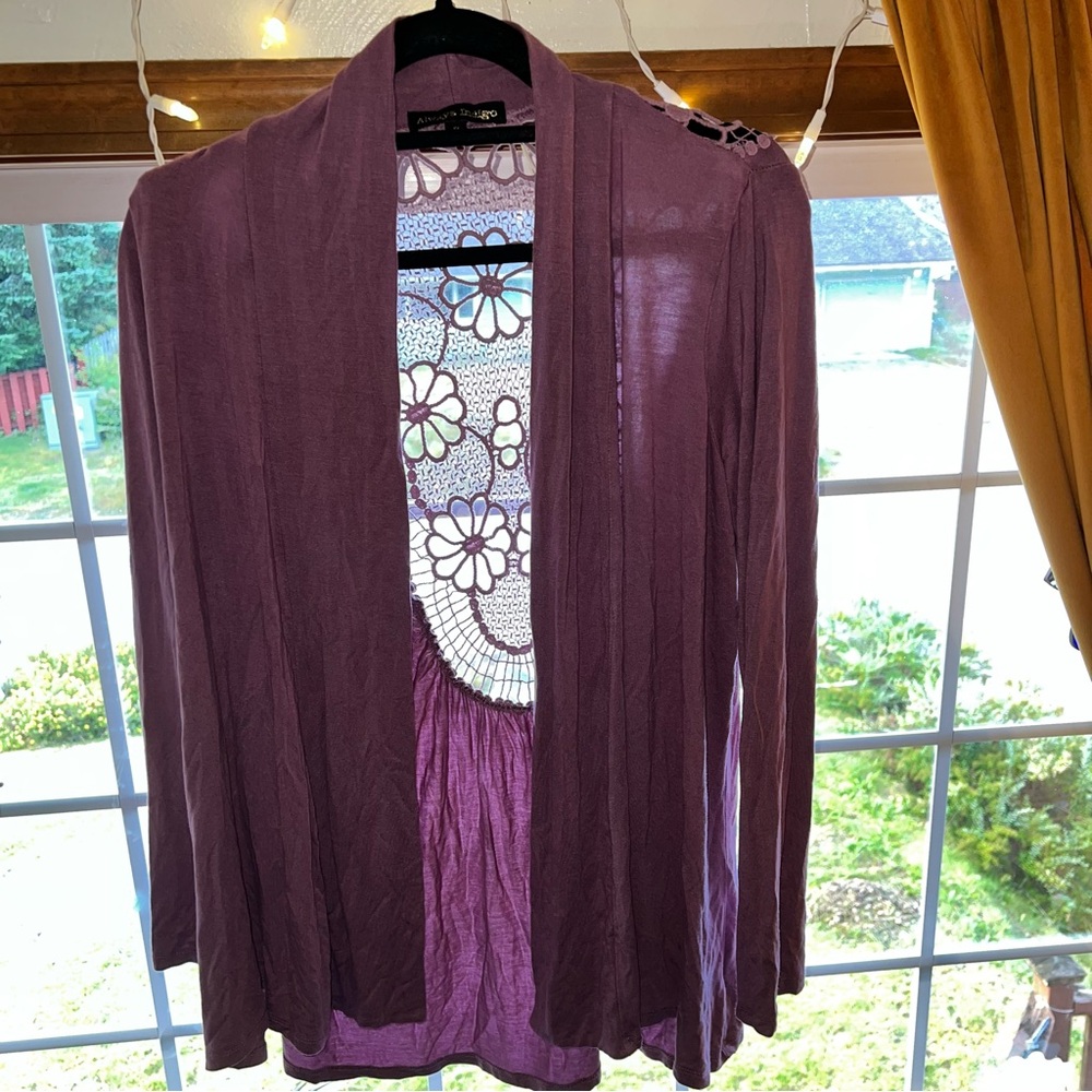 Purple Women's Cardigan